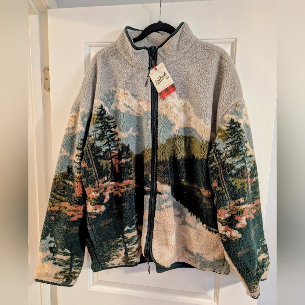 NWT Woolrich X Target Landscape Fleece XL